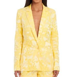 Amanda Uprichard Yellow Bronson Blazer Medium